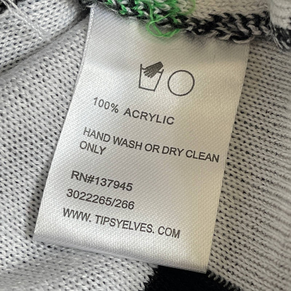 Tipsy Elves YOU MISS YOU DRINK Bullseye Game Ugly Christmas Sweater Size M - Picture 3 of 3